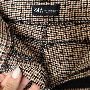 Zara houndstooth dress pants